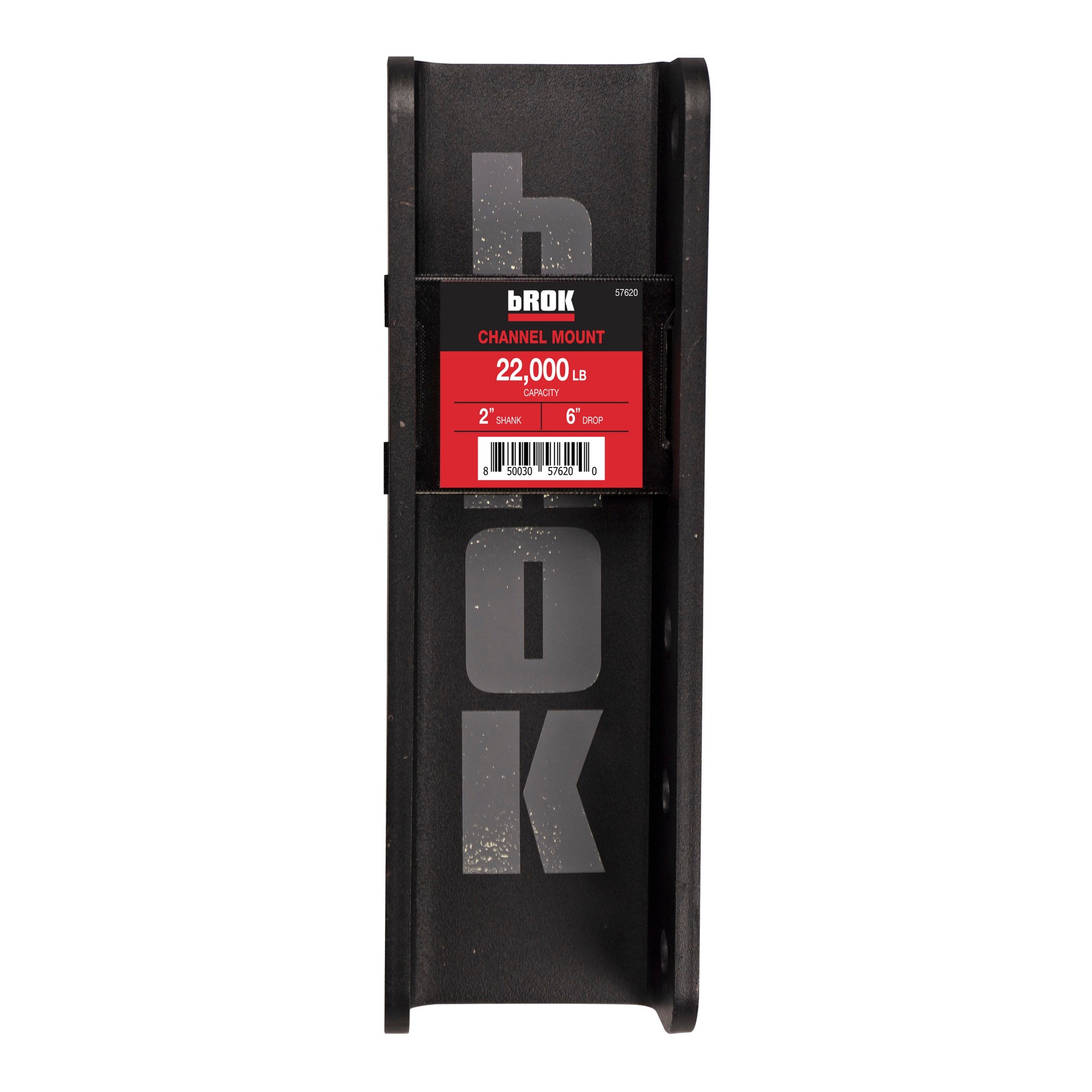 slide 4 of 6, bROK Channel Mount 6-in Drop 2-in Solid Shank 22K-Lbs, 1 ct