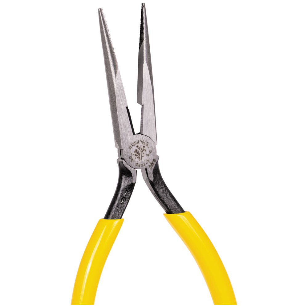 slide 3 of 6, Klein Tools Pliers, Needle Nose Side-Cutters, 7-Inch, 1 ct