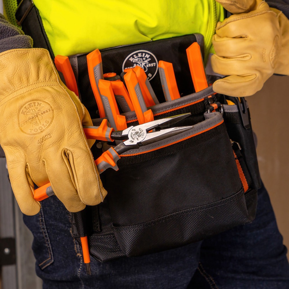 slide 4 of 6, Klein Tools Pliers, Long Nose Side-Cutters, Insulated, 8-Inch, 1 ct