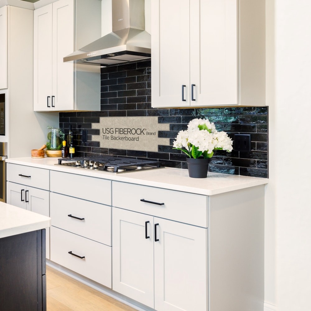 slide 4 of 6, FIBEROCK Brand 3-ft x 5-ft x 1/2-in Waterproof Gypsum Backer Board 1.0 Sheets, 1 ct