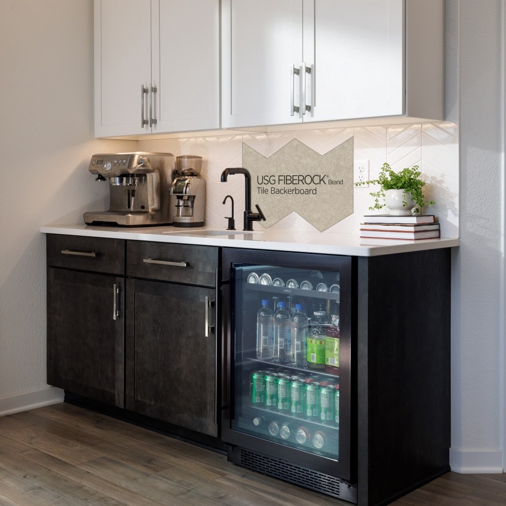 slide 6 of 6, FIBEROCK Brand 3-ft x 5-ft x 1/2-in Waterproof Gypsum Backer Board 1.0 Sheets, 1 ct