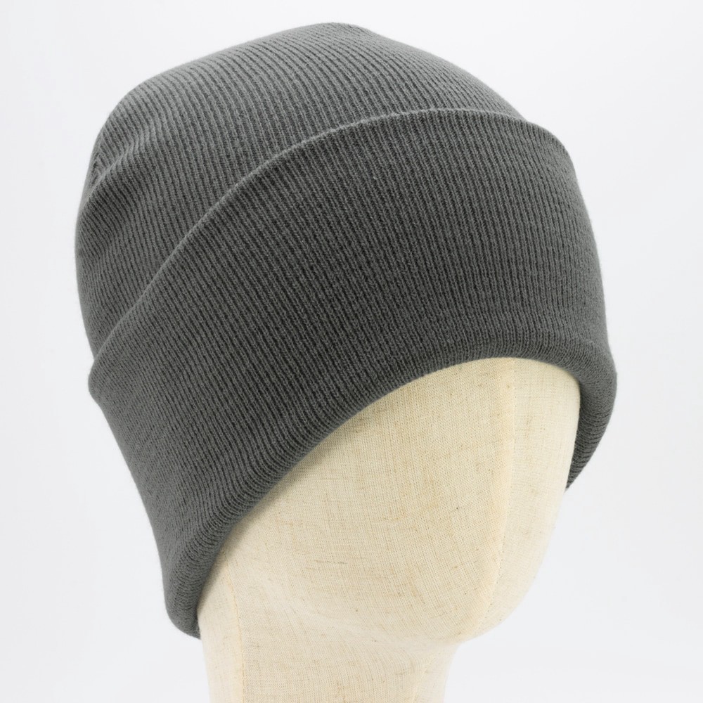 slide 3 of 4, Infinity Brands Men's Gray Acrylic Knit hat, 1 ct