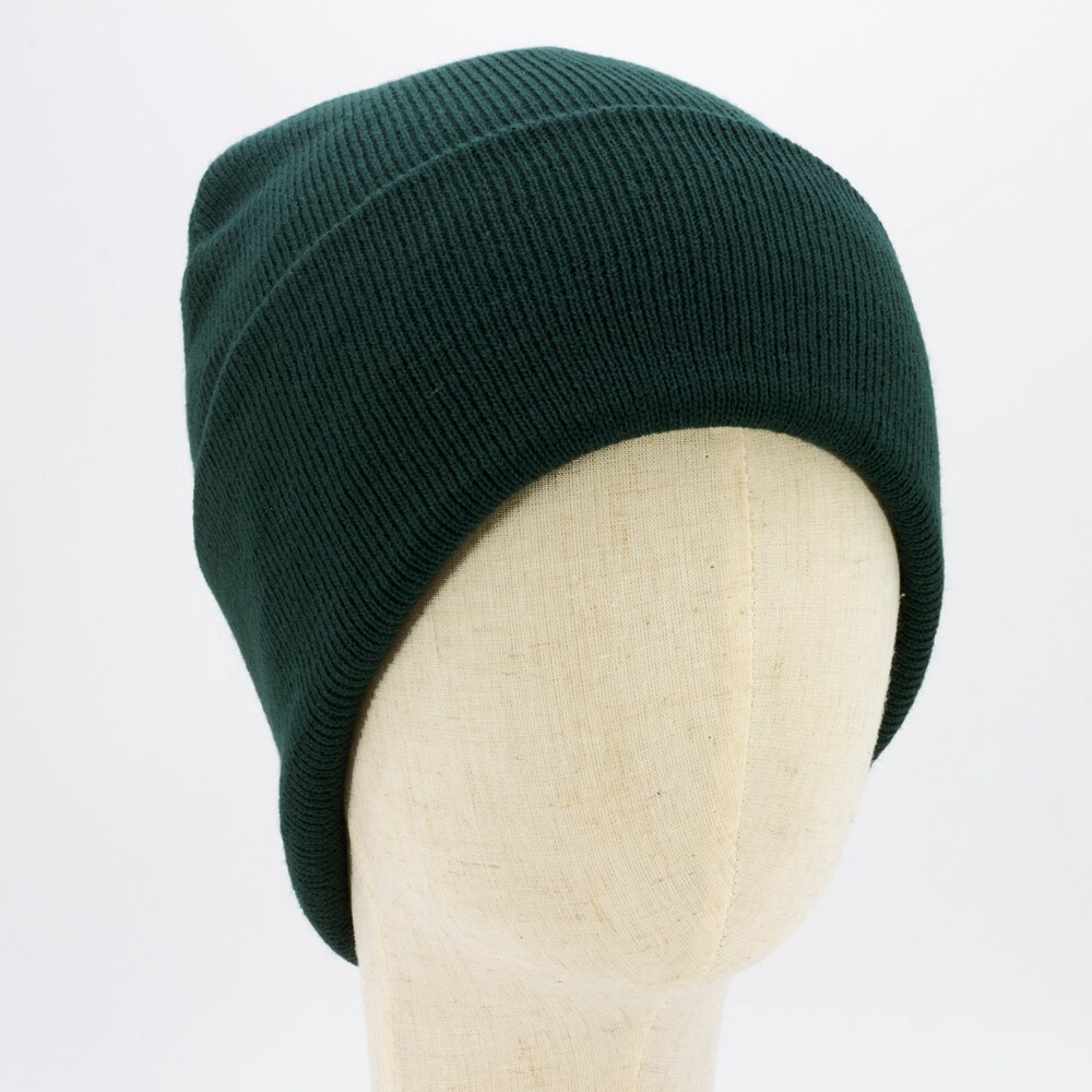 slide 3 of 4, Infinity Brands Men's Dk Green Acrylic Knit hat, 1 ct