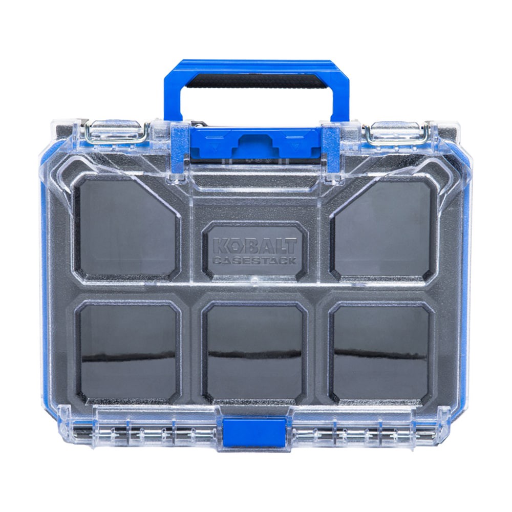 slide 2 of 6, Kobalt CASESTACK 10.14-in W x 13.4-in H x 5-in D Black Plastic Tool Box, 1 ct