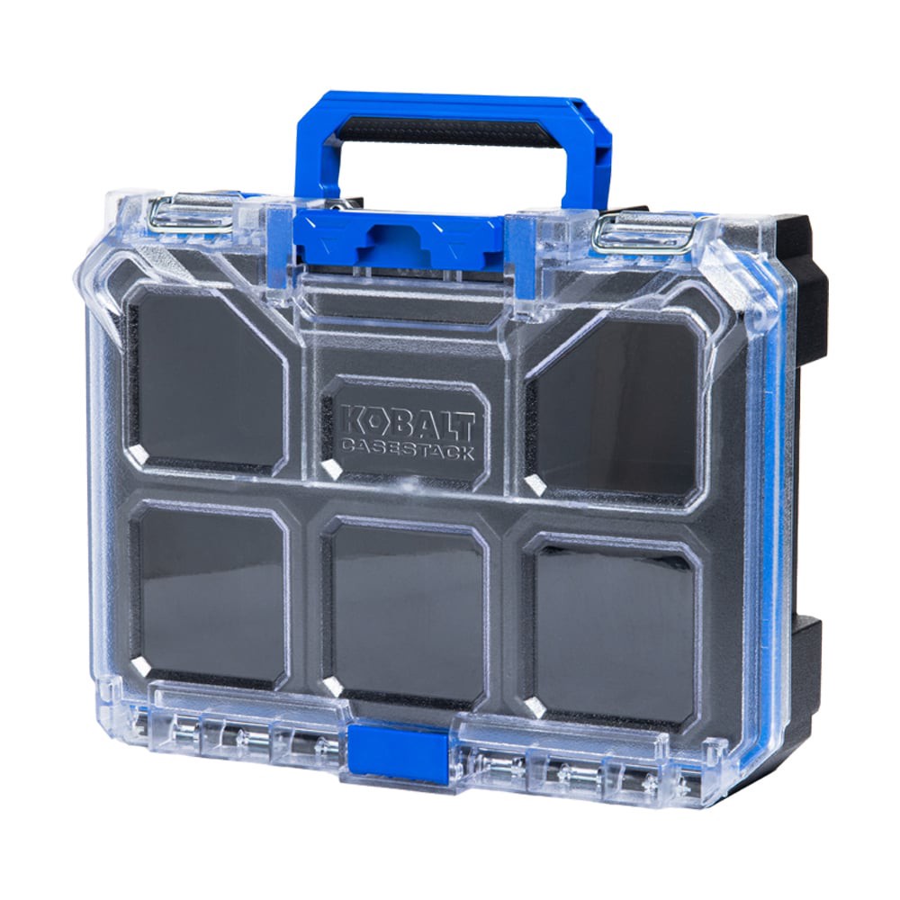 slide 5 of 6, Kobalt CASESTACK 10.14-in W x 13.4-in H x 5-in D Black Plastic Tool Box, 1 ct