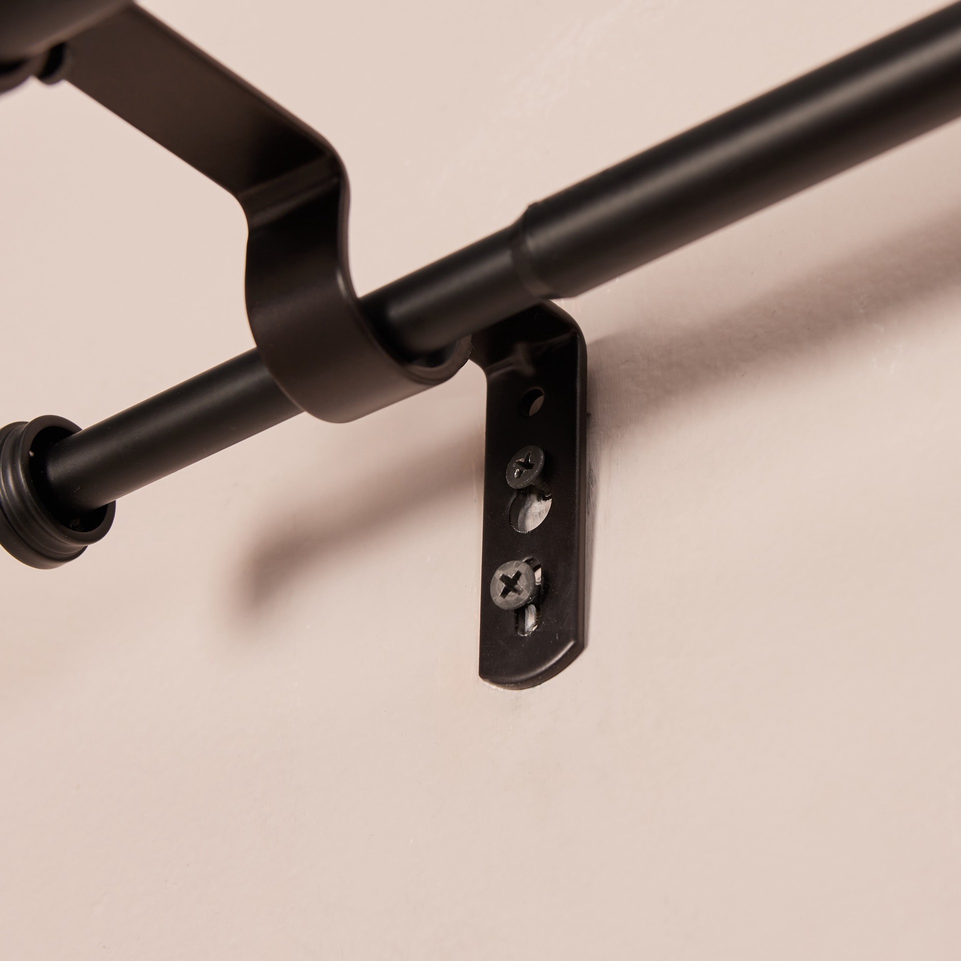 slide 3 of 6, allen + roth Oil-Rubbed Bronze Steel Double curtain rod bracket, 1 ct