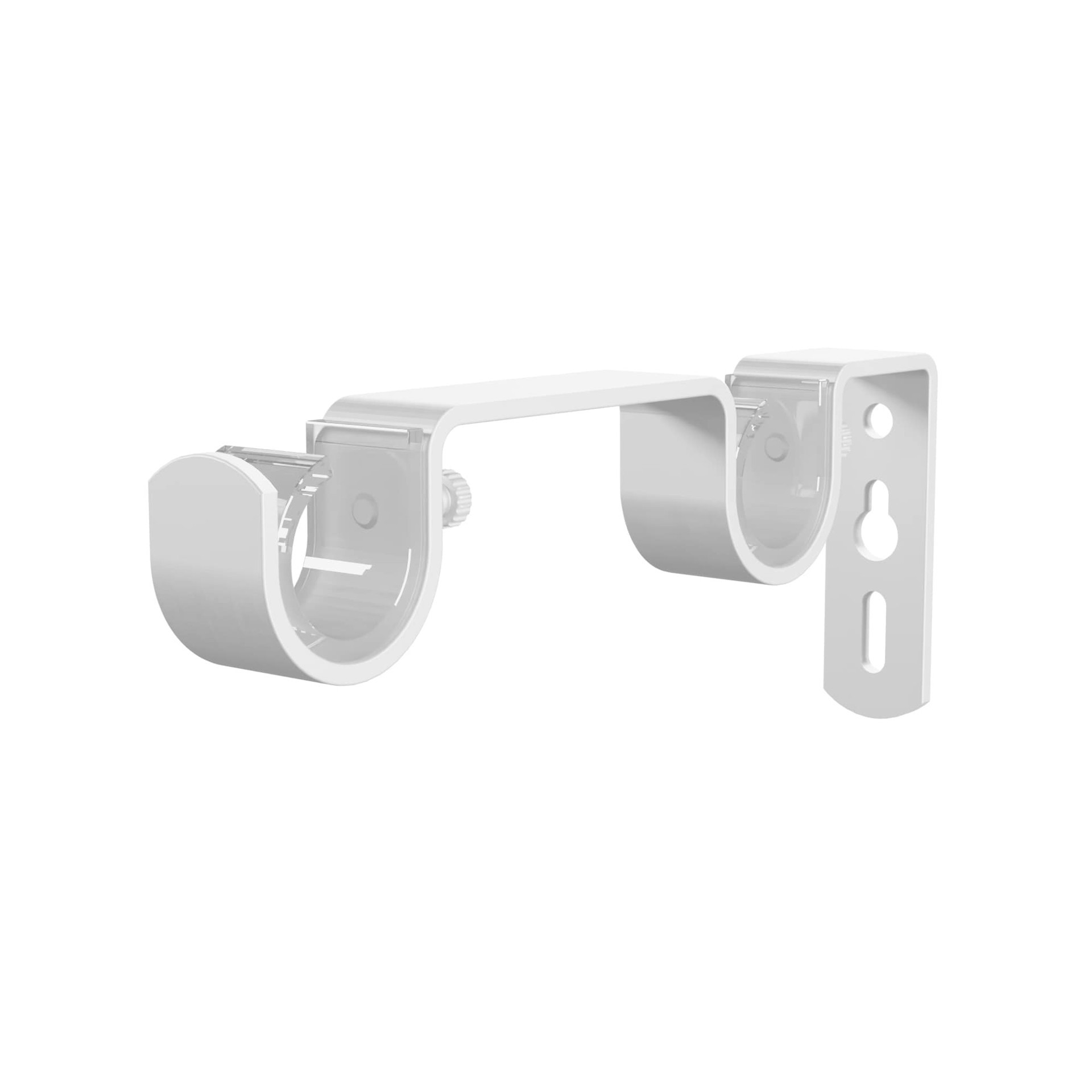 slide 1 of 6, allen + roth Brushed Nickel Steel Double curtain rod bracket, 1 ct