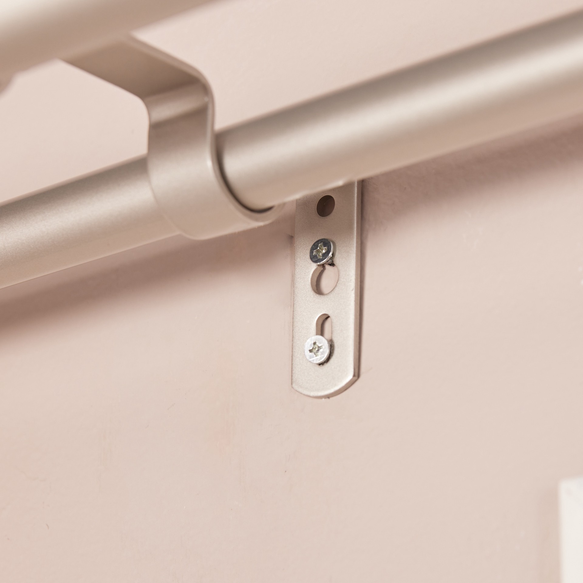 slide 3 of 6, allen + roth Brushed Nickel Steel Double curtain rod bracket, 1 ct