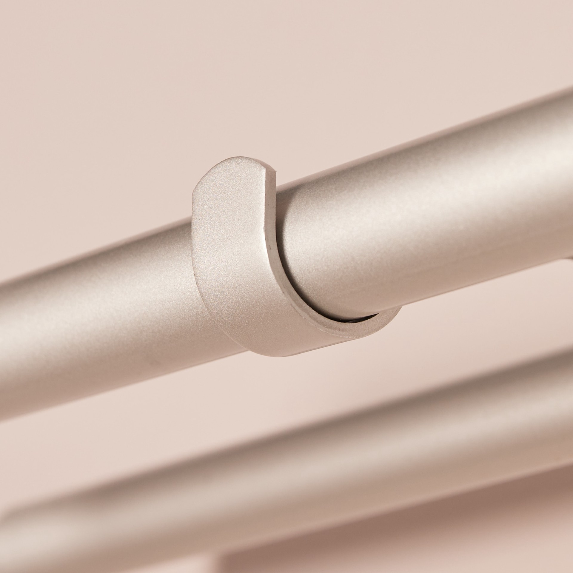 slide 4 of 6, allen + roth Brushed Nickel Steel Double curtain rod bracket, 1 ct