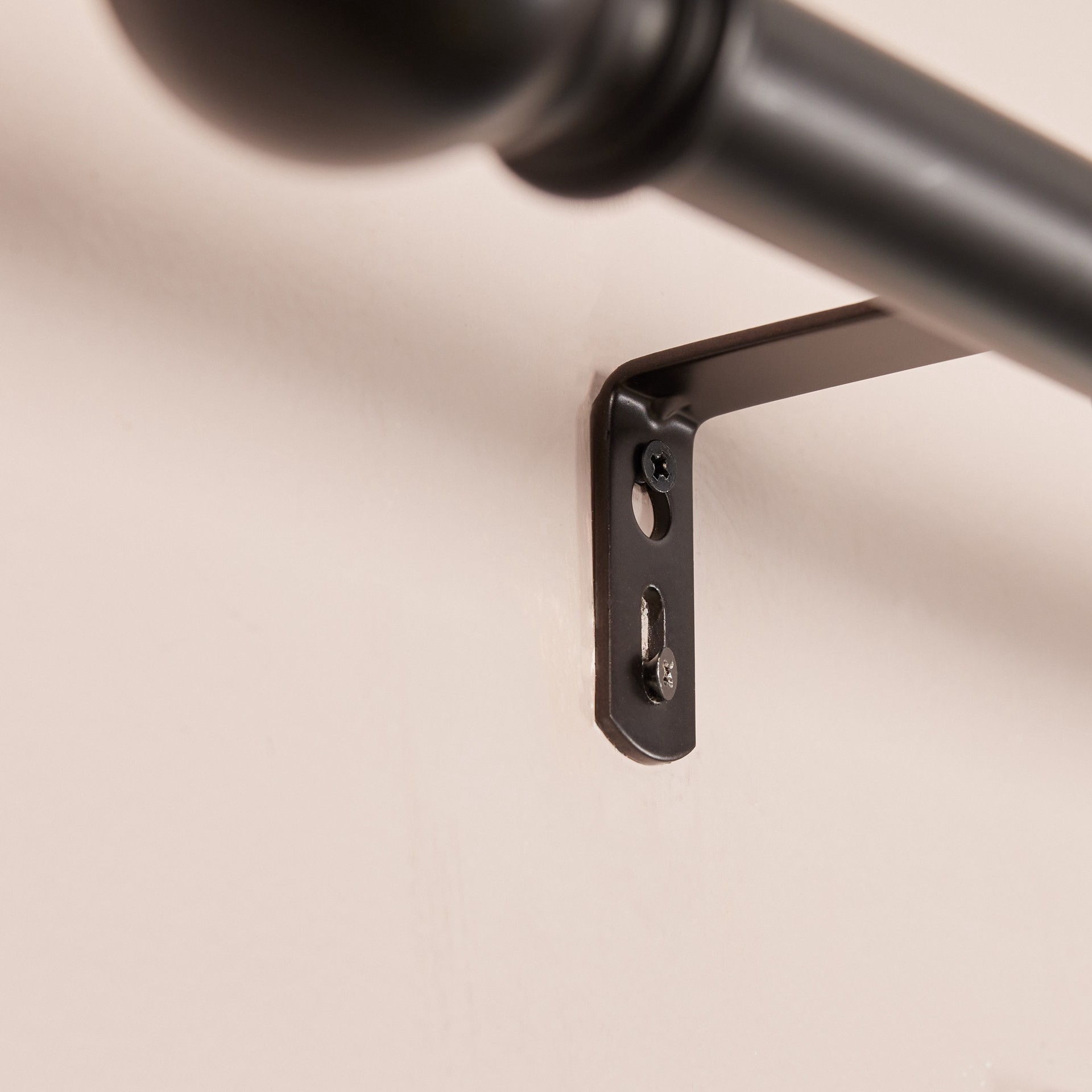 slide 3 of 6, allen + roth Oil-Rubbed Bronze Steel Single curtain rod bracket, 1 ct