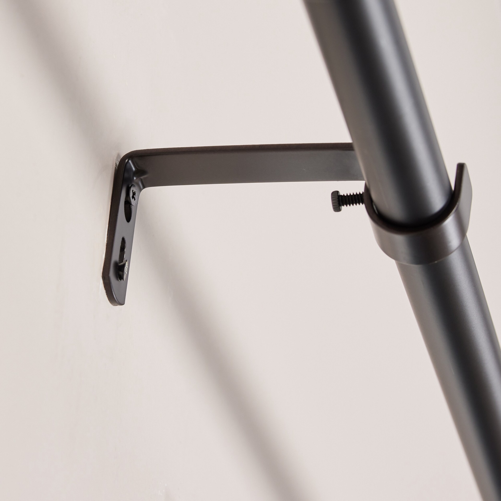 slide 4 of 6, allen + roth Oil-Rubbed Bronze Steel Single curtain rod bracket, 1 ct