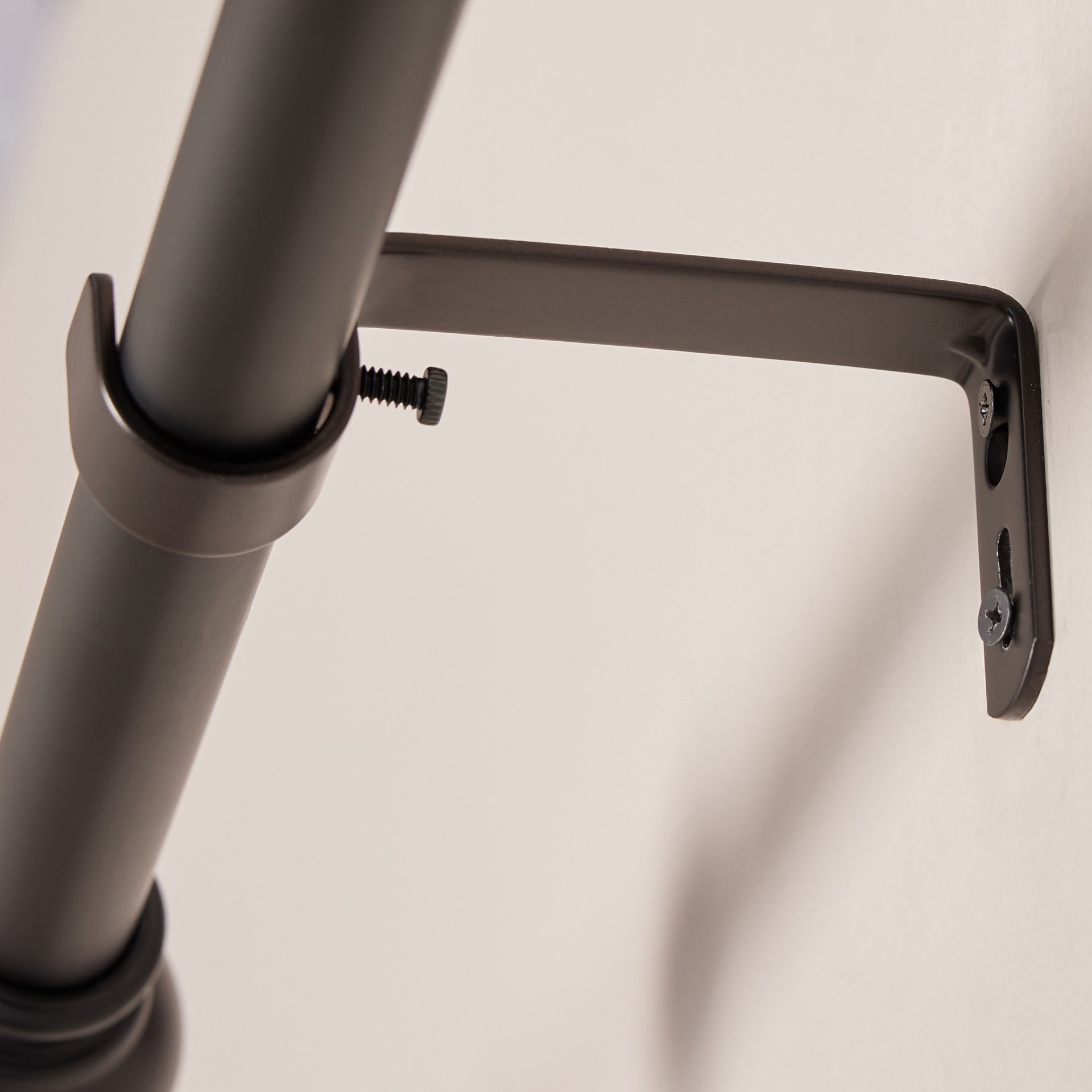 slide 5 of 6, allen + roth Oil-Rubbed Bronze Steel Single curtain rod bracket, 1 ct