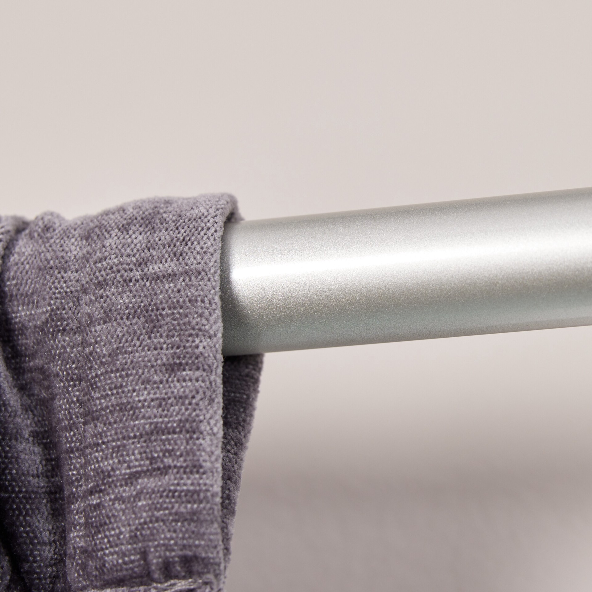 slide 4 of 6, allen + roth Kirby 72-in to 144-in Brushed Nickel Steel Single Curtain Rod with Finials, 1 ct