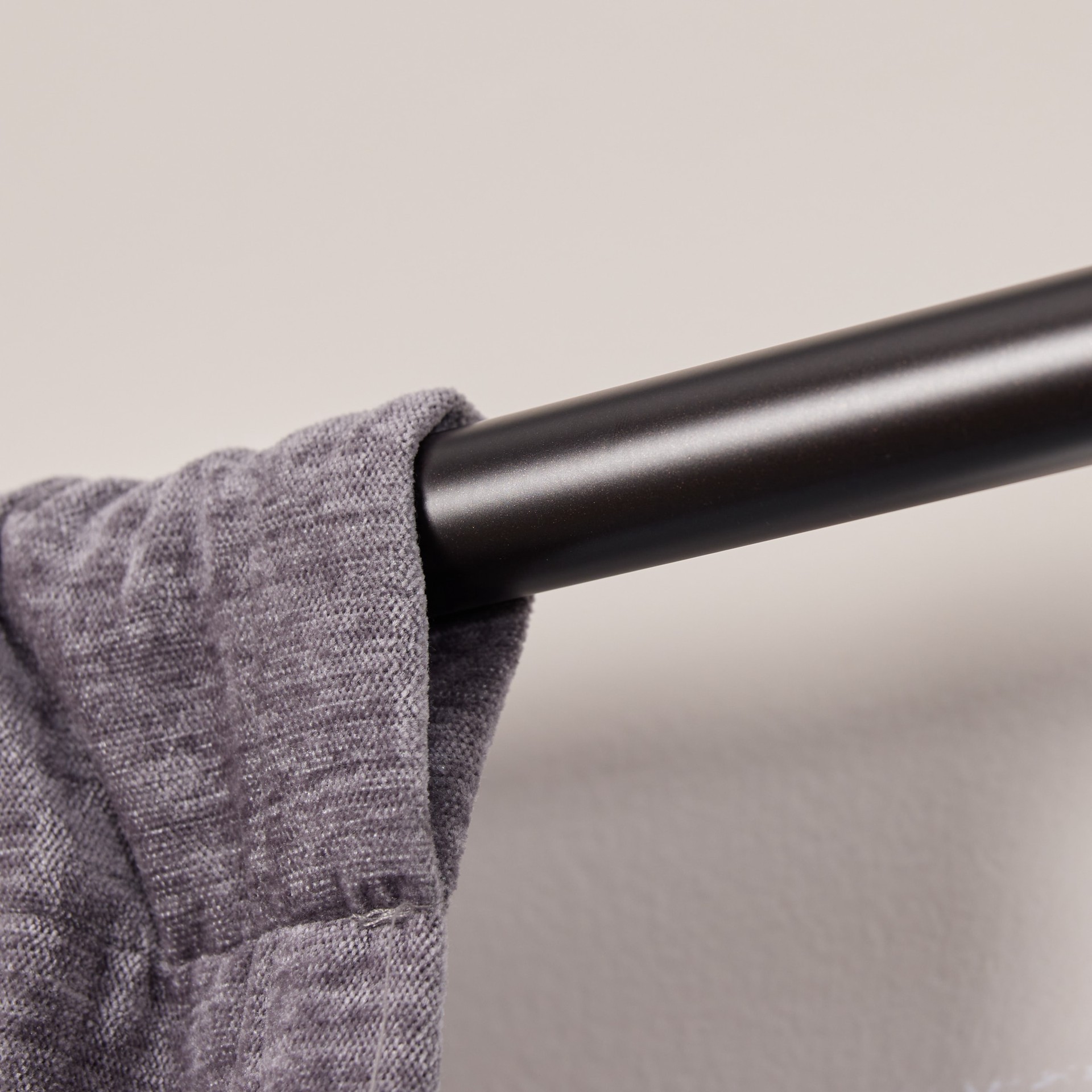 slide 4 of 6, allen + roth Kirby 36-in to 72-in Dark Oil-Rubbed Bronze Steel Single Curtain Rod with Finials, 1 ct