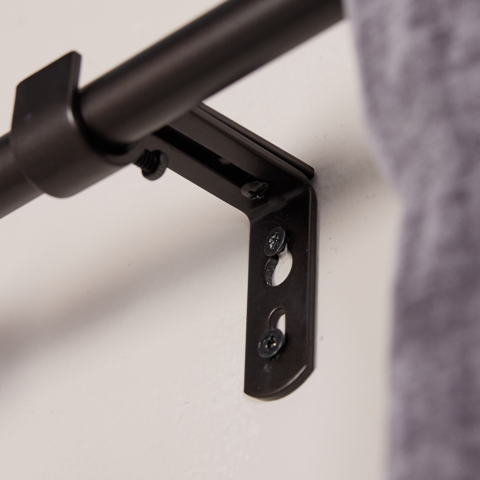 slide 4 of 6, Style Selections Oil-Rubbed Bronze Steel Single curtain rod bracket, 1 ct