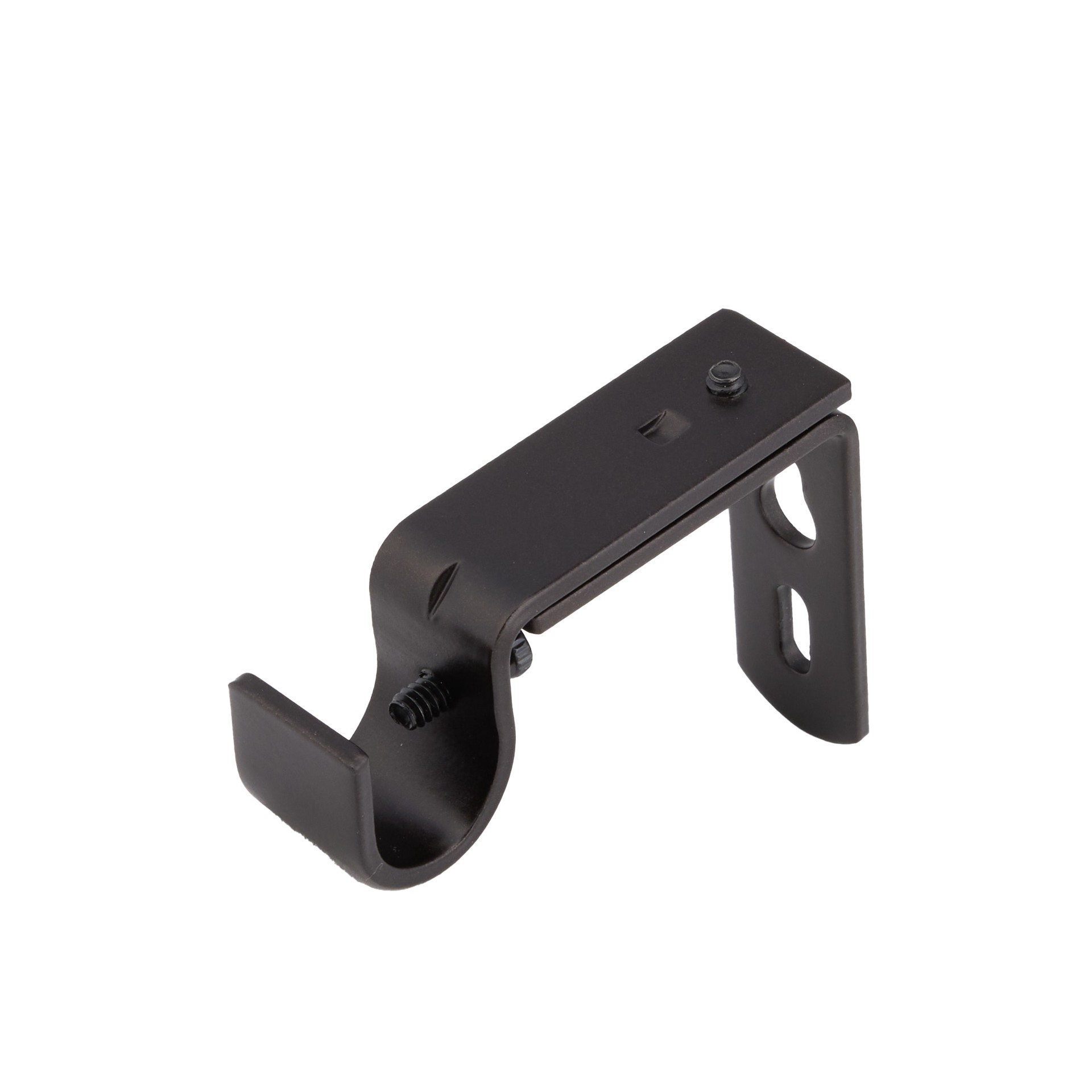 slide 5 of 6, Style Selections Oil-Rubbed Bronze Steel Single curtain rod bracket, 1 ct