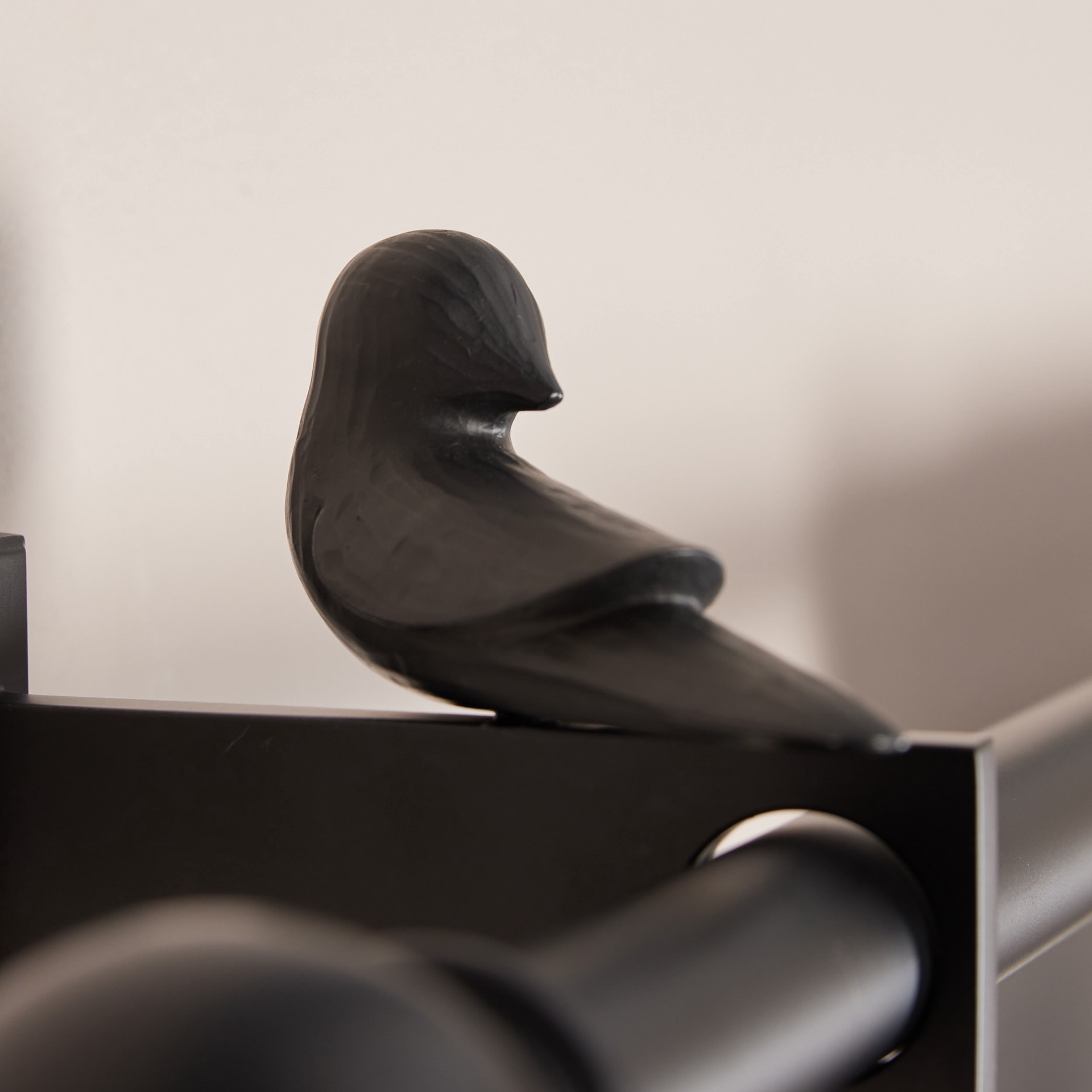 slide 5 of 6, allen + roth 2 -Pack Matte Black Steel Single curtain rod bracket, 1 ct