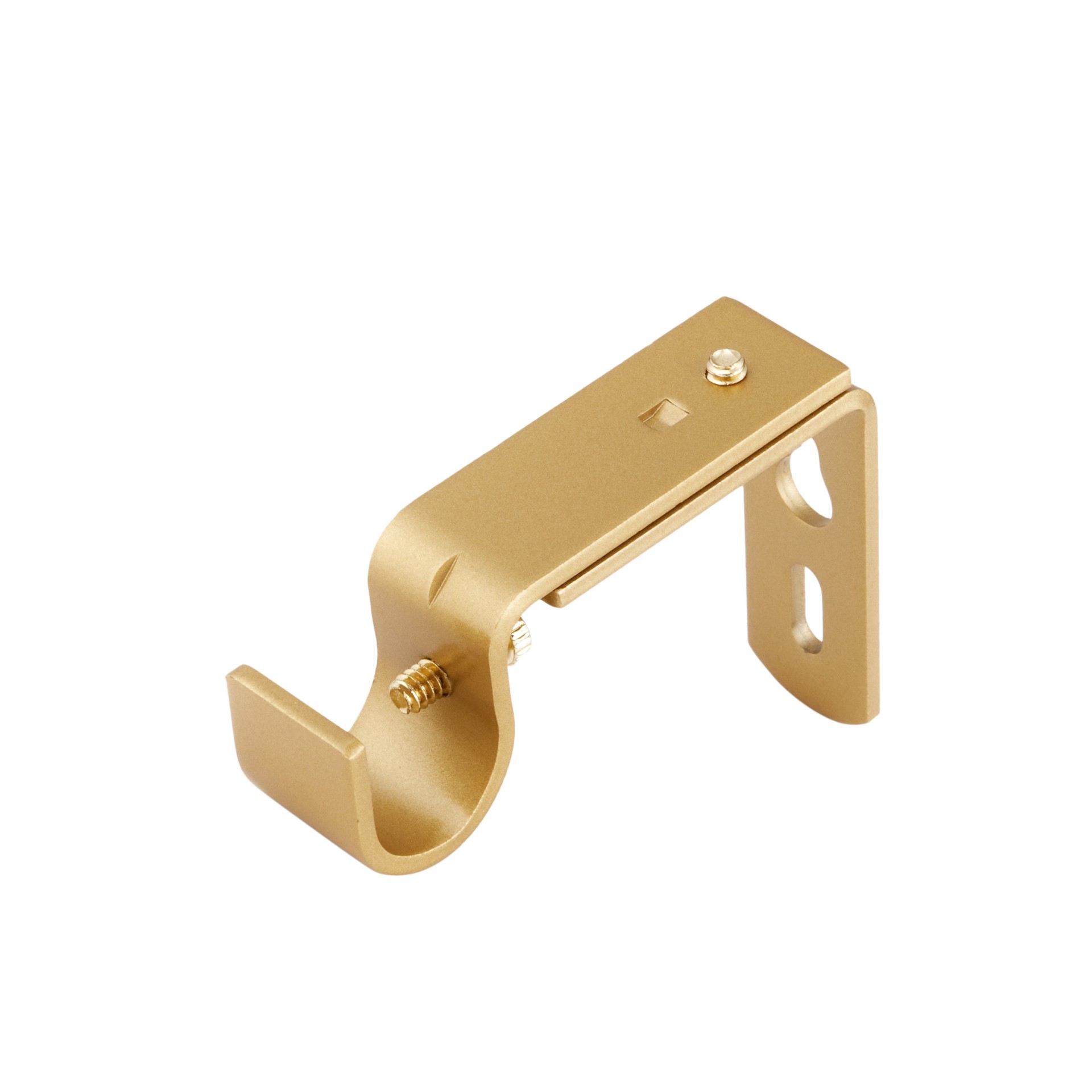 slide 4 of 6, Style Selections Brushed Gold Steel Single curtain rod bracket, 1 ct