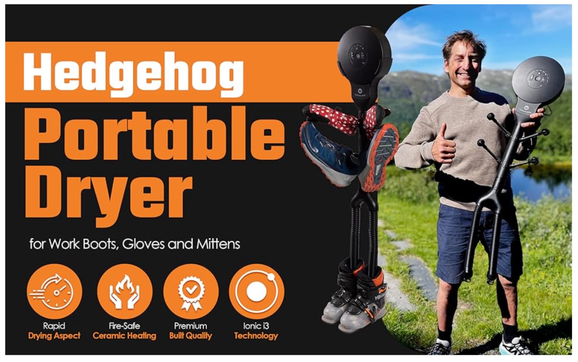 slide 4 of 6, Hedgehog Dryer Boot dryer, 1 ct