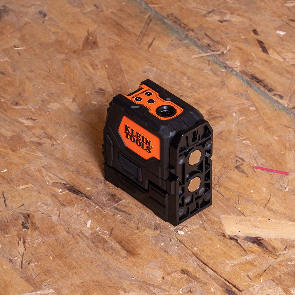 slide 6 of 6, Klein Tools Rechargeable Self-Leveling Green Cross-Line Laser Level with Red Plumb, 1 ct