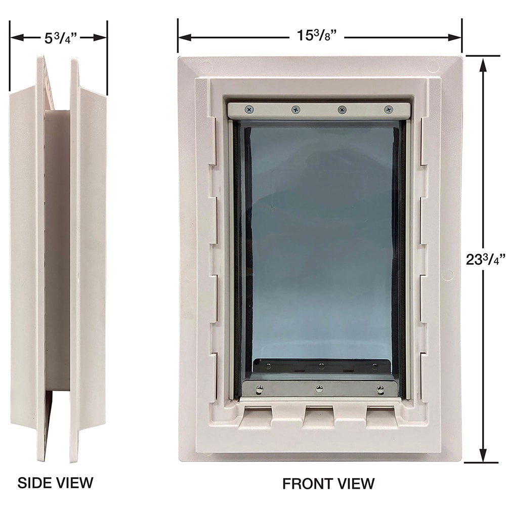 slide 2 of 6, Ideal Pet Products cream Plastic Large Dog Door for Entry door/Wall, 1 ct