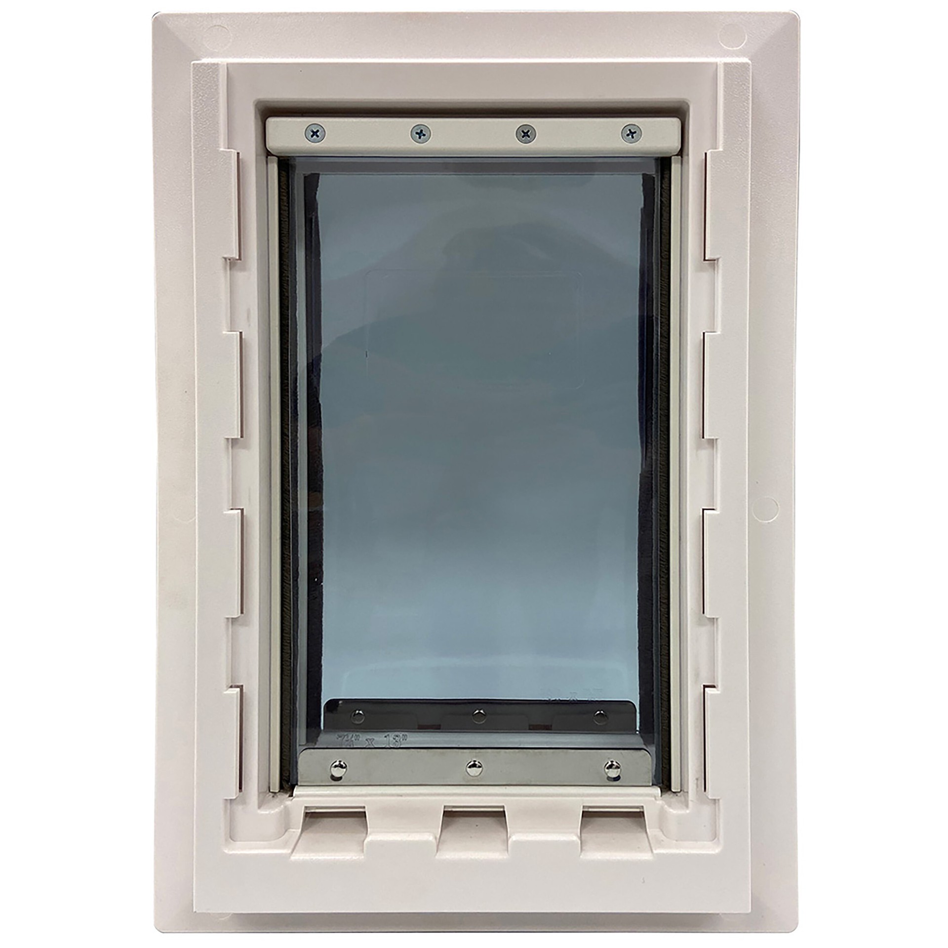 slide 1 of 6, Ideal Pet Products cream Plastic Large Dog Door for Entry door/Wall, 1 ct