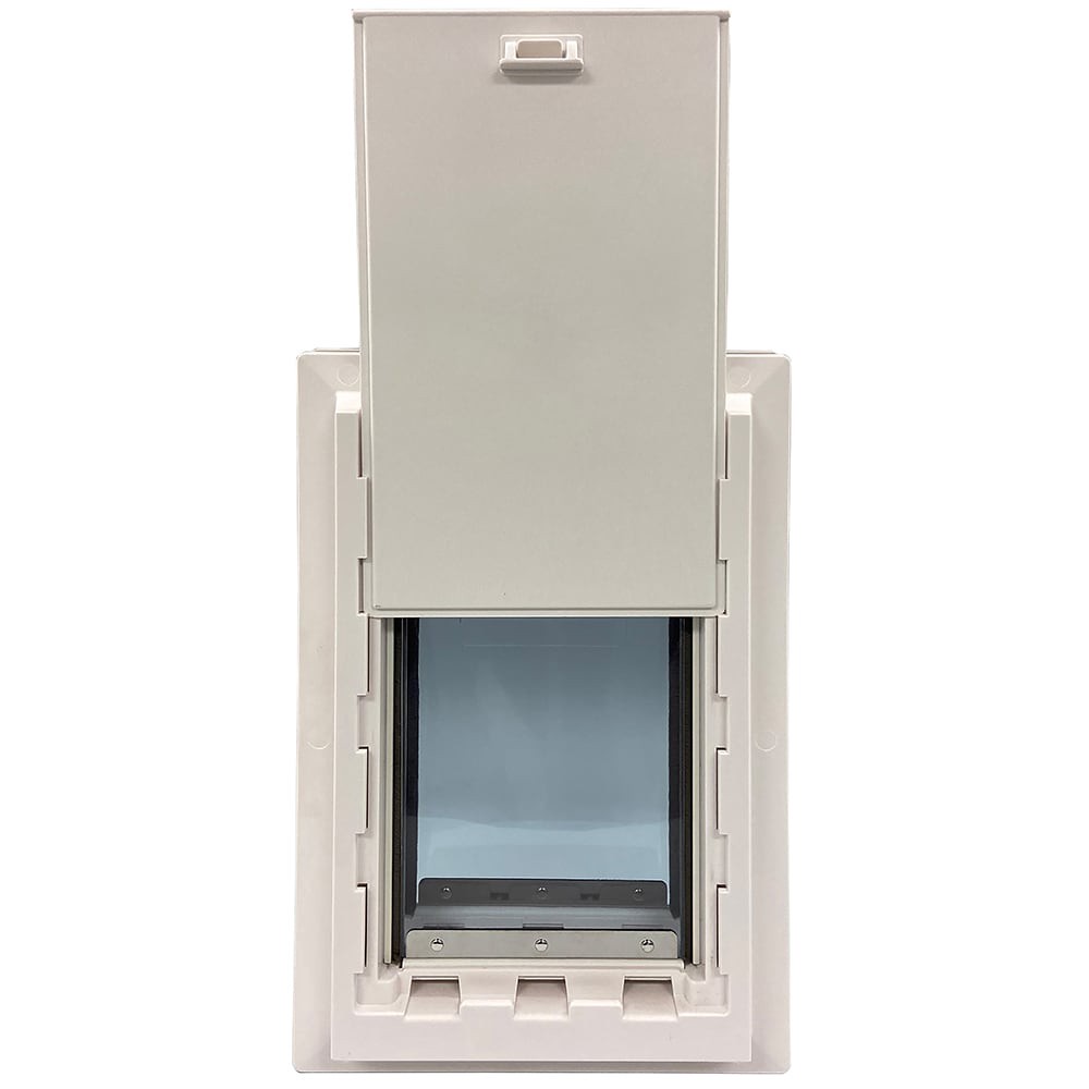 slide 5 of 6, Ideal Pet Products cream Plastic Large Dog Door for Entry door/Wall, 1 ct