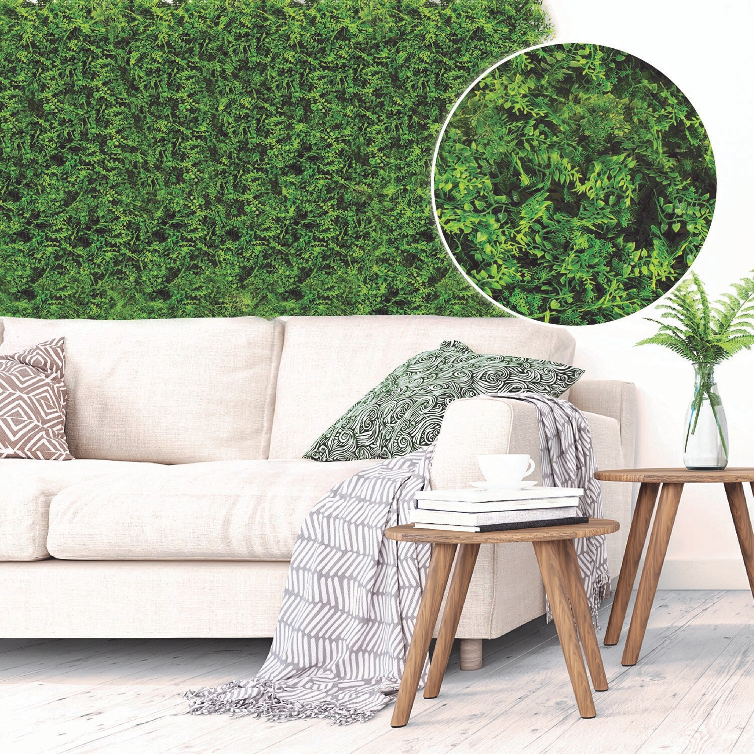 slide 4 of 4, naturae decor 40-in W x 40-in H Green Resin Leaf Garden Trellis, 1 ct