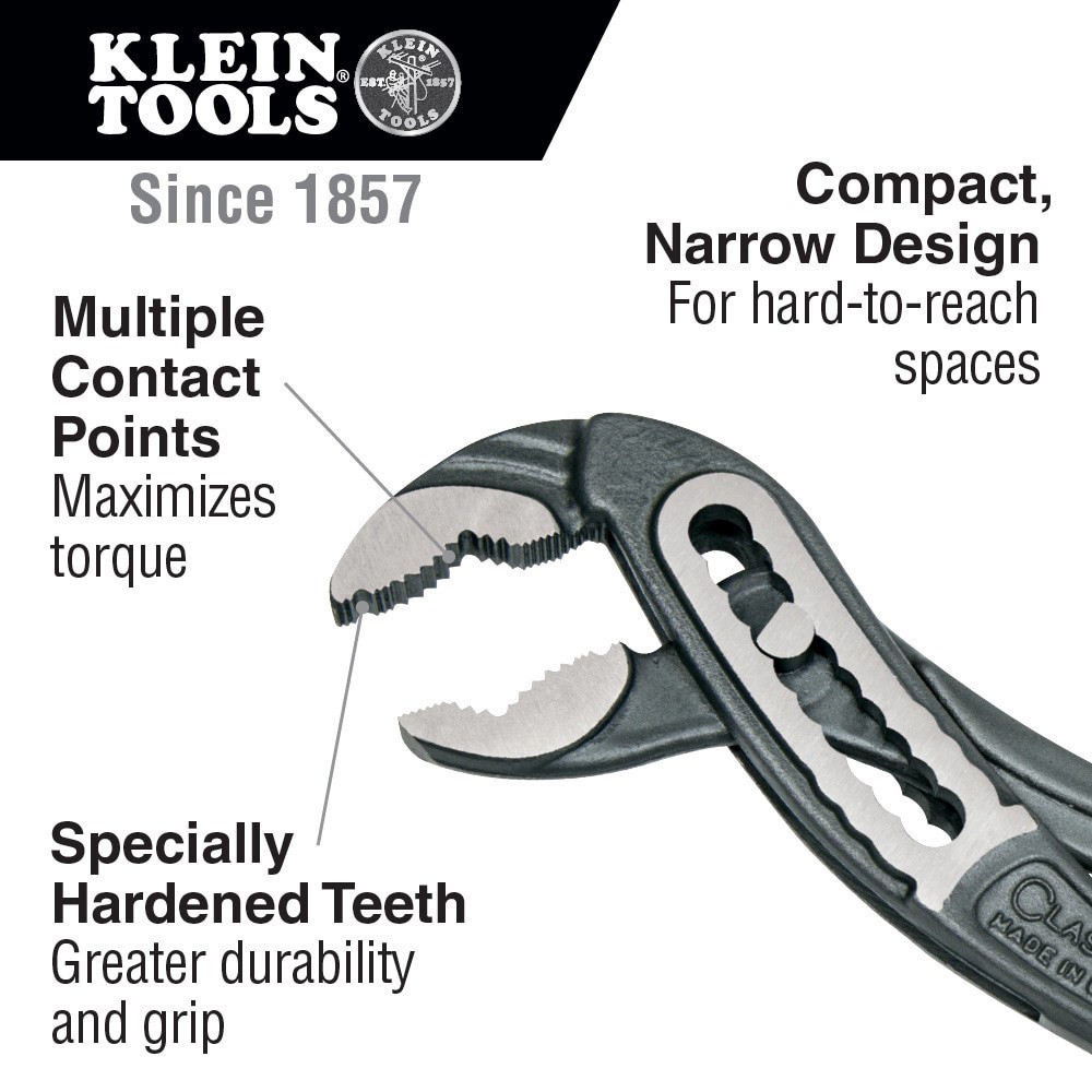 slide 2 of 6, Klein Tools Classic Klaw Pump Pliers Set, 2-Piece, 1 ct
