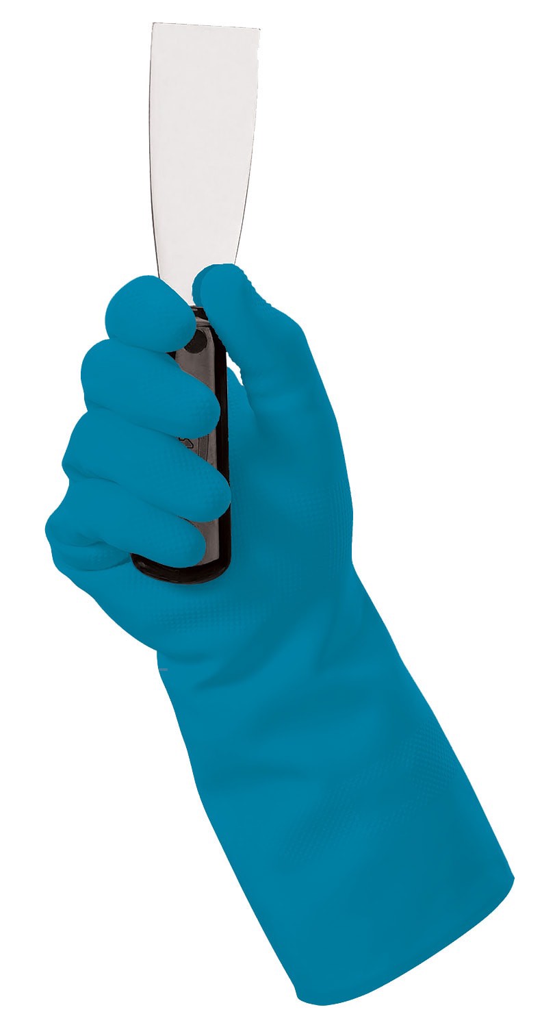 slide 5 of 5, MOXIE Medium 2 -Count Embossed -Grip Nitrile Reusable cleaning gloves 1 -Pairs, 1 ct