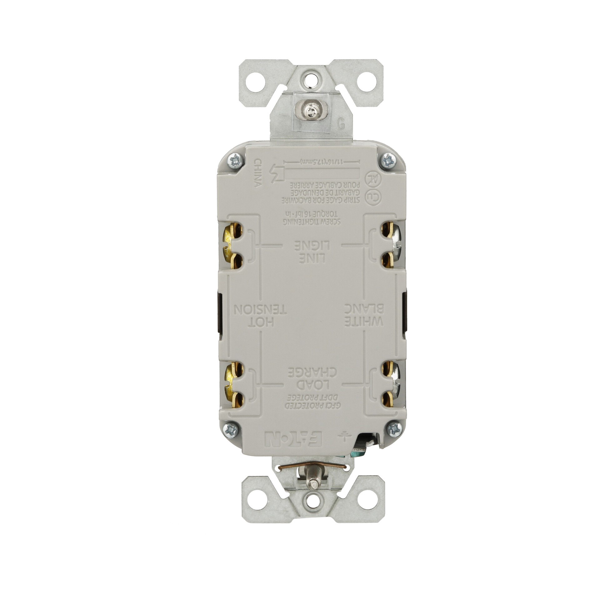 slide 4 of 6, Eaton 15 -Amp 125-volt Tamper Resistant GFCI Residential Decorator Outlet , Oil Rubbed Bronze, 1 ct