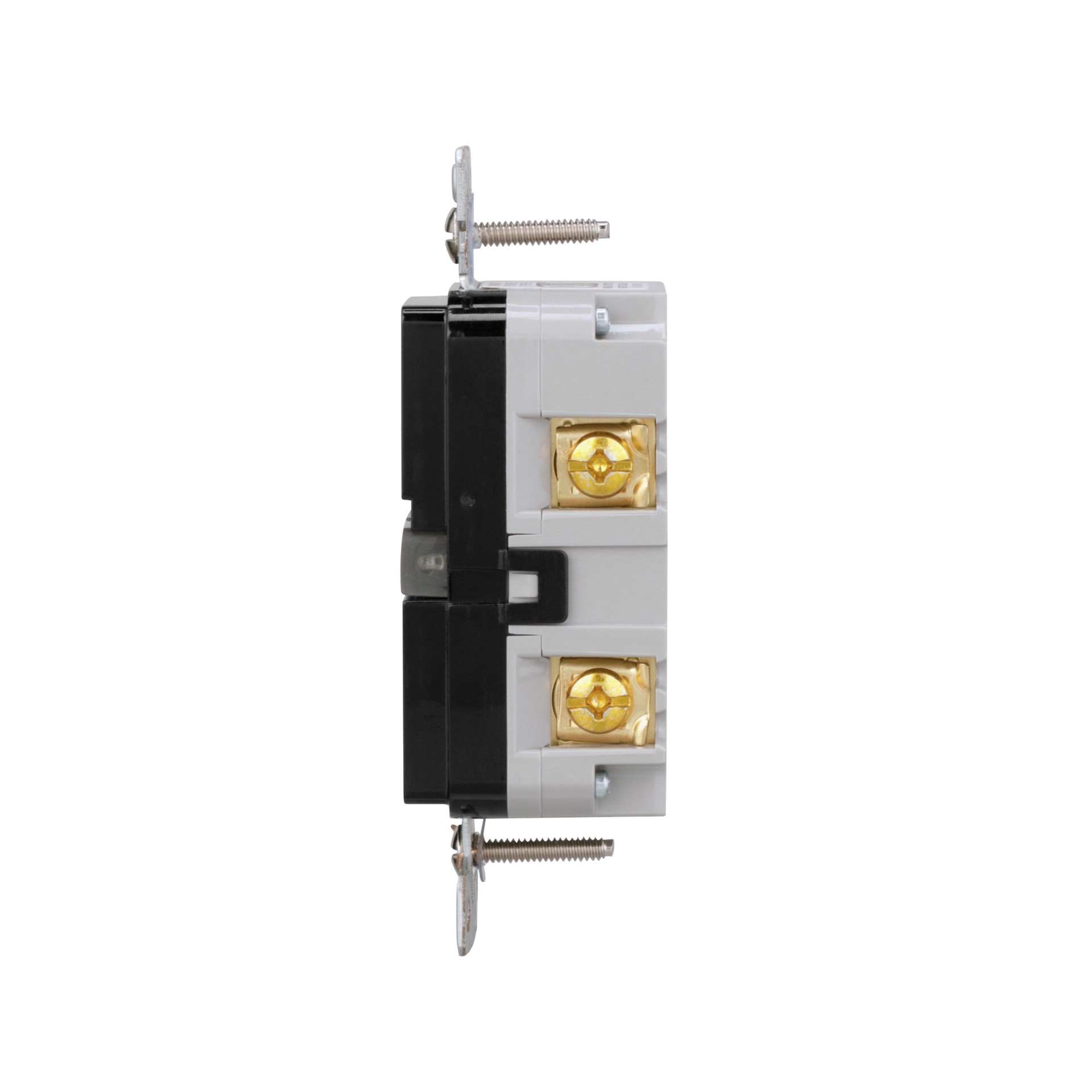 slide 3 of 6, Eaton 20 -Amp 125-volt Tamper Resistant GFCI Residential Decorator Outlet , Black, 1 ct