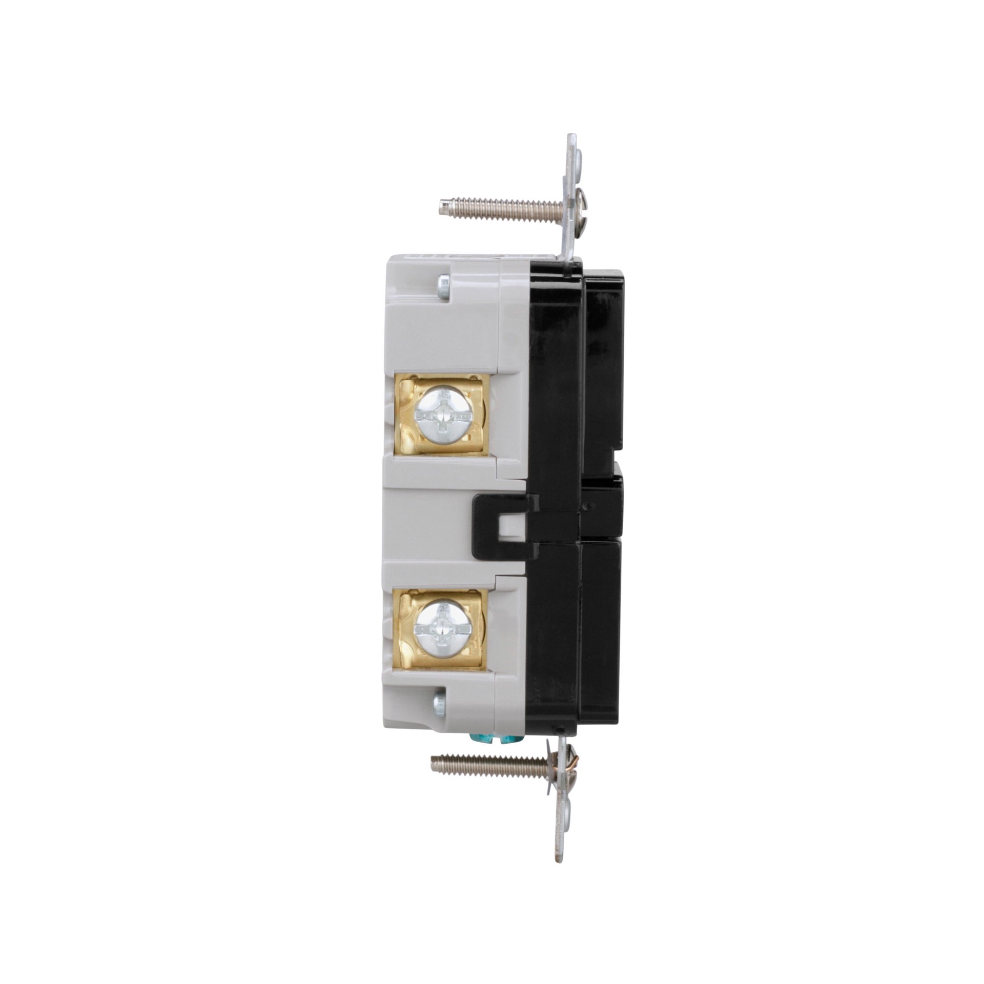 slide 5 of 6, Eaton 20 -Amp 125-volt Tamper Resistant GFCI Residential Decorator Outlet , Black, 1 ct