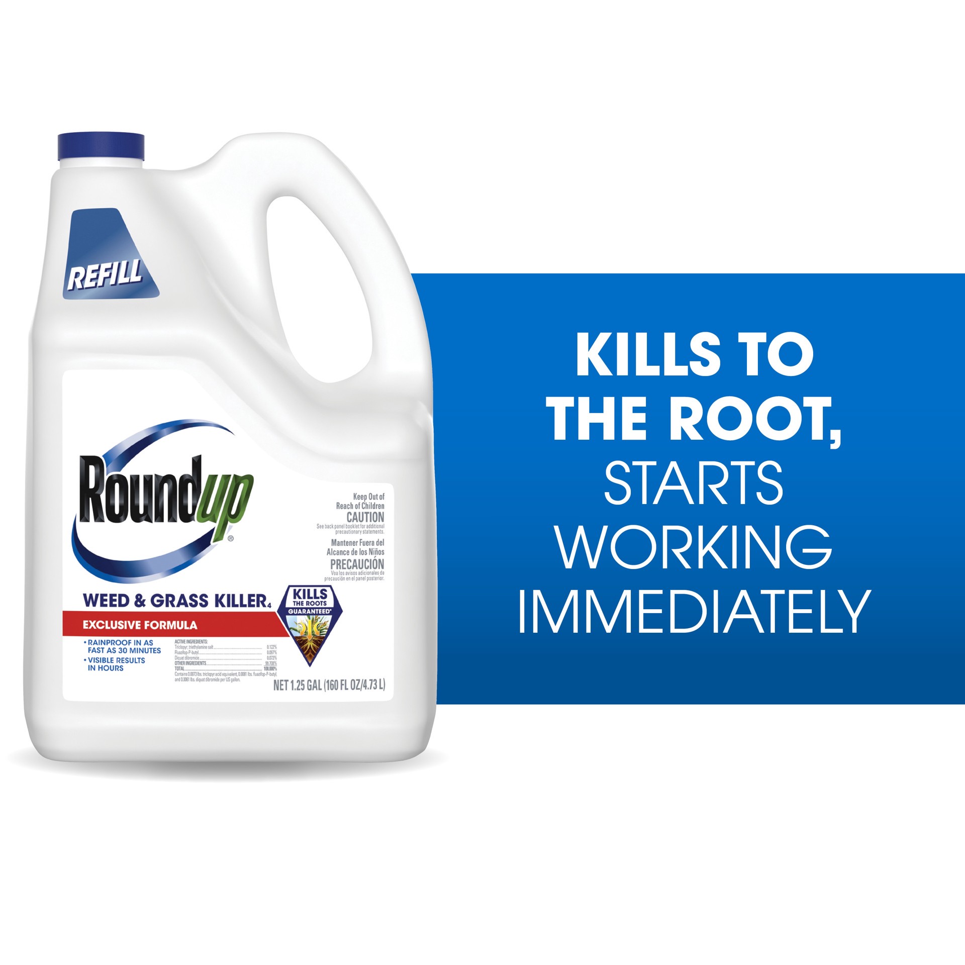 slide 3 of 6, Roundup Weed Grass Killer4 1.25 -Gallon Refill Weed and Grass Killer, 1 ct