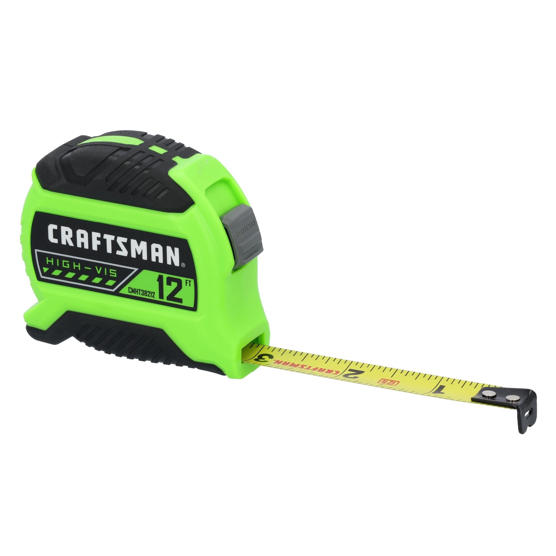 slide 5 of 6, CRAFTSMAN HI-VIS 12-ft Tape Measure, 1 ct