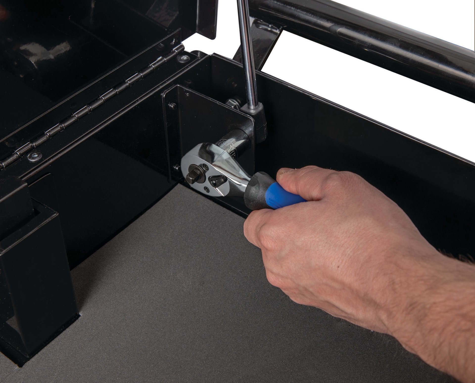 slide 6 of 6, Kobalt 46 -Piece Standard (SAE) and Metric Mechanics Tool Set with Hard Case, 1 ct