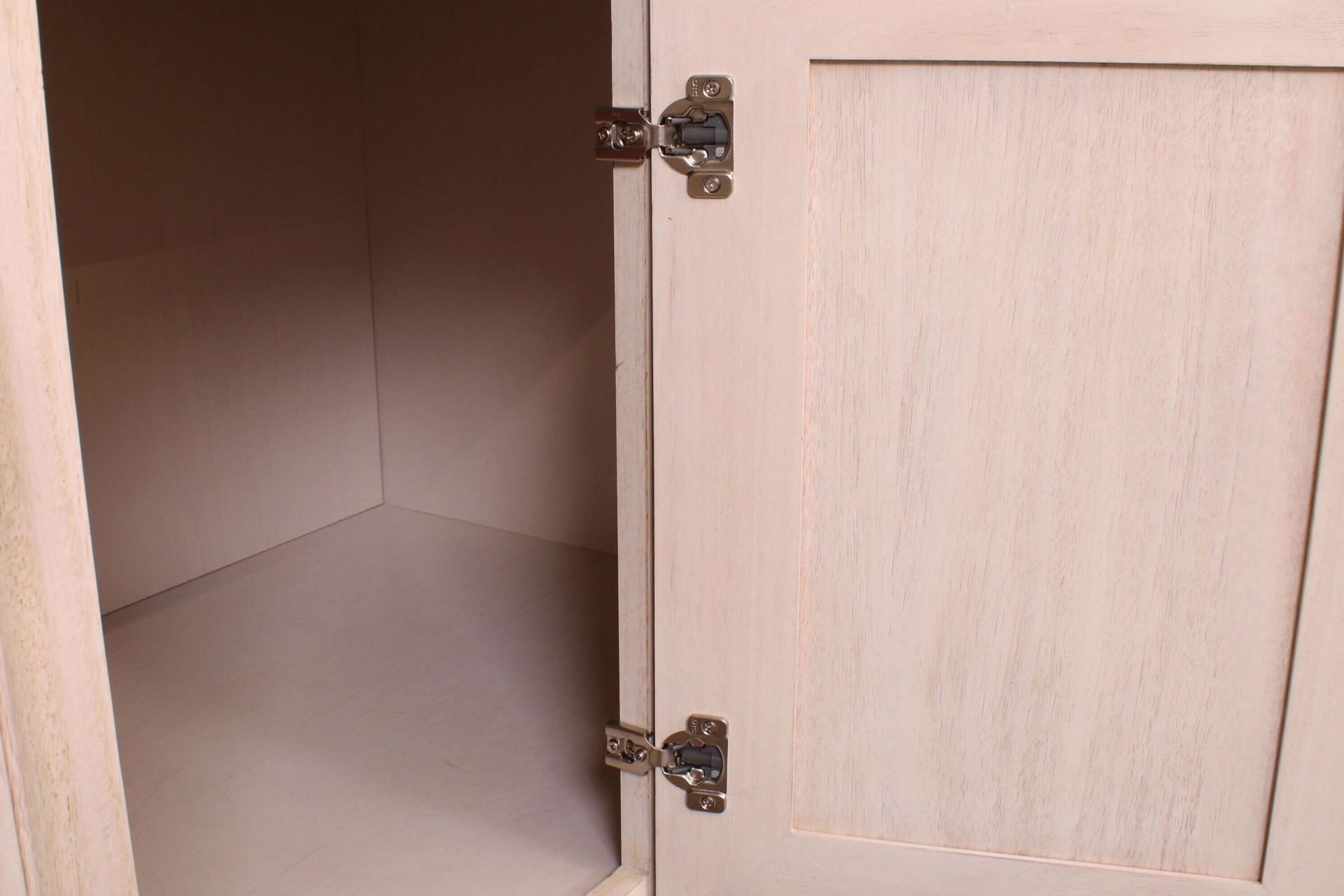 slide 4 of 6, RELIABILT 105-Degree 7/16-in Overlay Concealed Soft-Close Nickel plated Cabinet Hinge, 1 Pair(s) 2 -Pieces, 1 ct