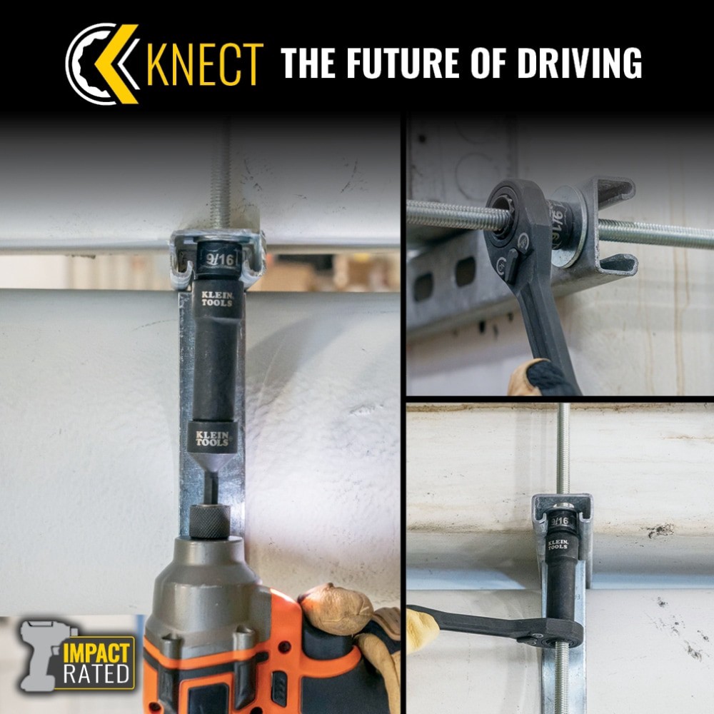 slide 4 of 6, Klein Tools KNECT 3/8-Inch Drive Impact-Rated Pass Through Socket Set, 15-Piece, 1 ct