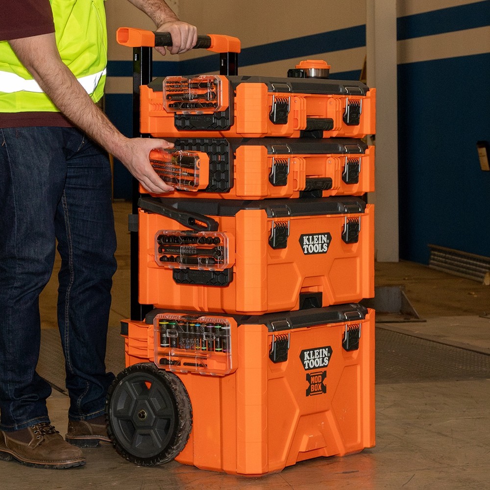 slide 6 of 6, Klein Tools KNECT 3/8-Inch Drive Impact-Rated Pass Through Socket Set, 15-Piece, 1 ct