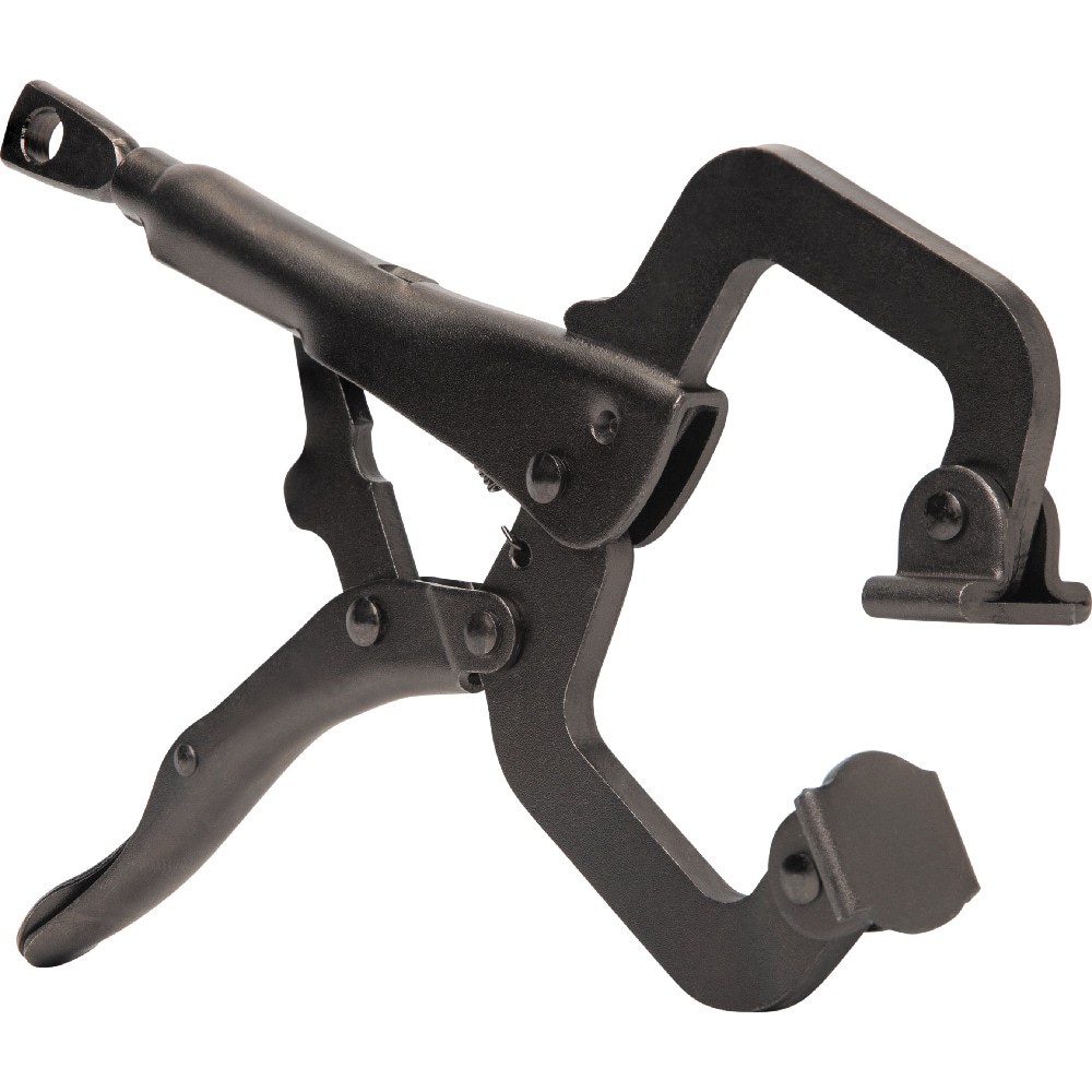 slide 4 of 6, Klein Tools C-Clamp Locking Pliers With Swivel Jaws, 6-Inch, 1 ct