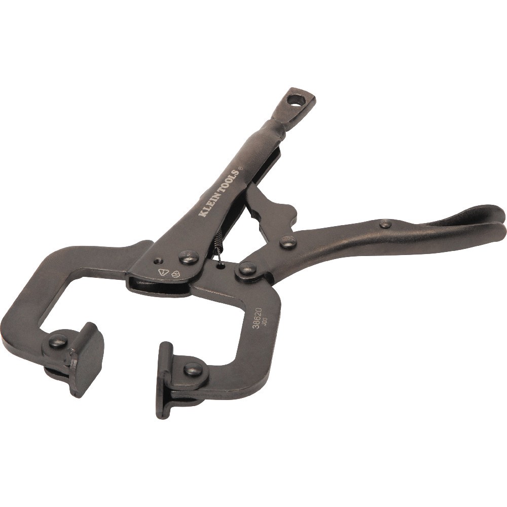 slide 5 of 6, Klein Tools C-Clamp Locking Pliers With Swivel Jaws, 6-Inch, 1 ct