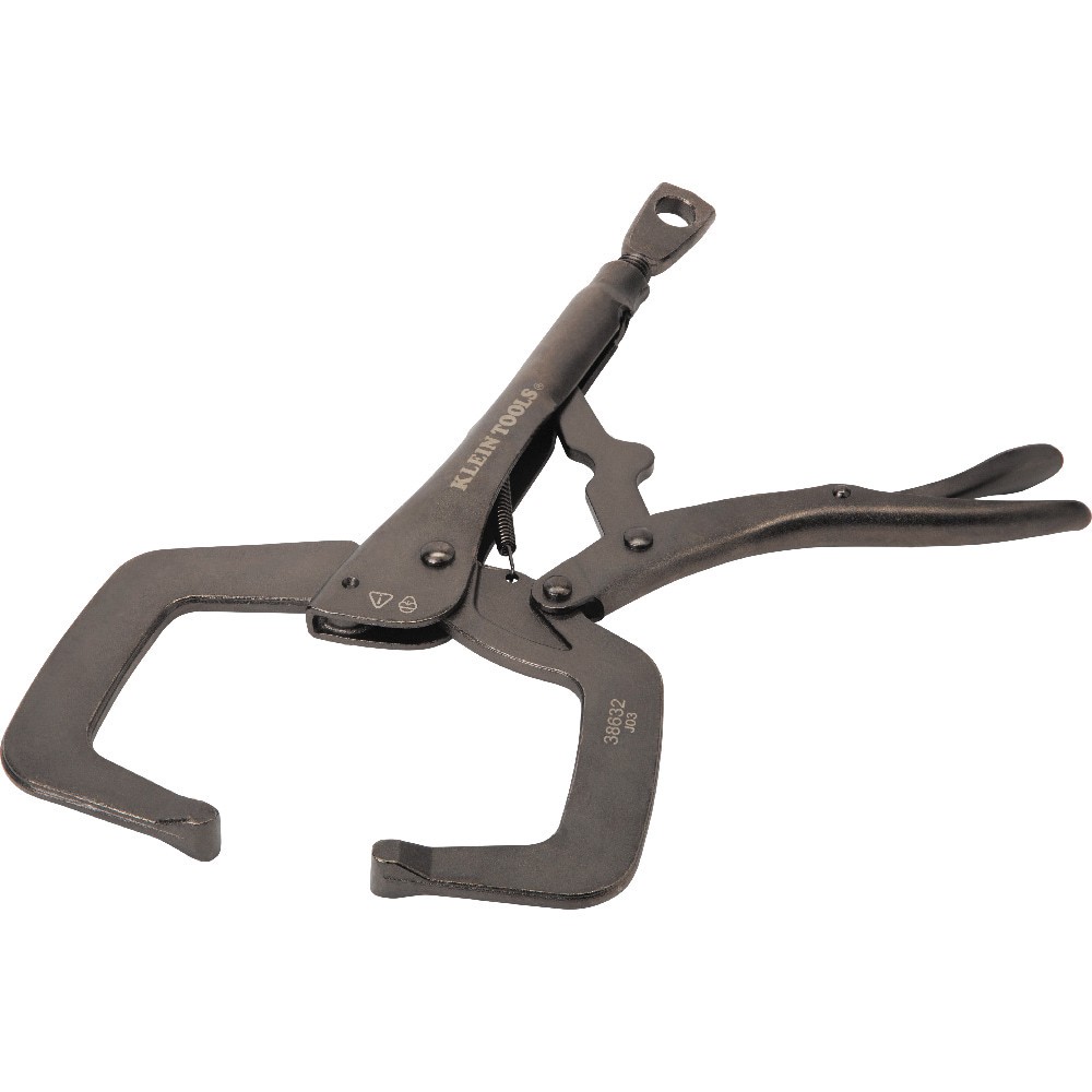 slide 5 of 6, Klein Tools C-Clamp Locking Pliers With Standard Jaws, 11-Inch, 1 ct