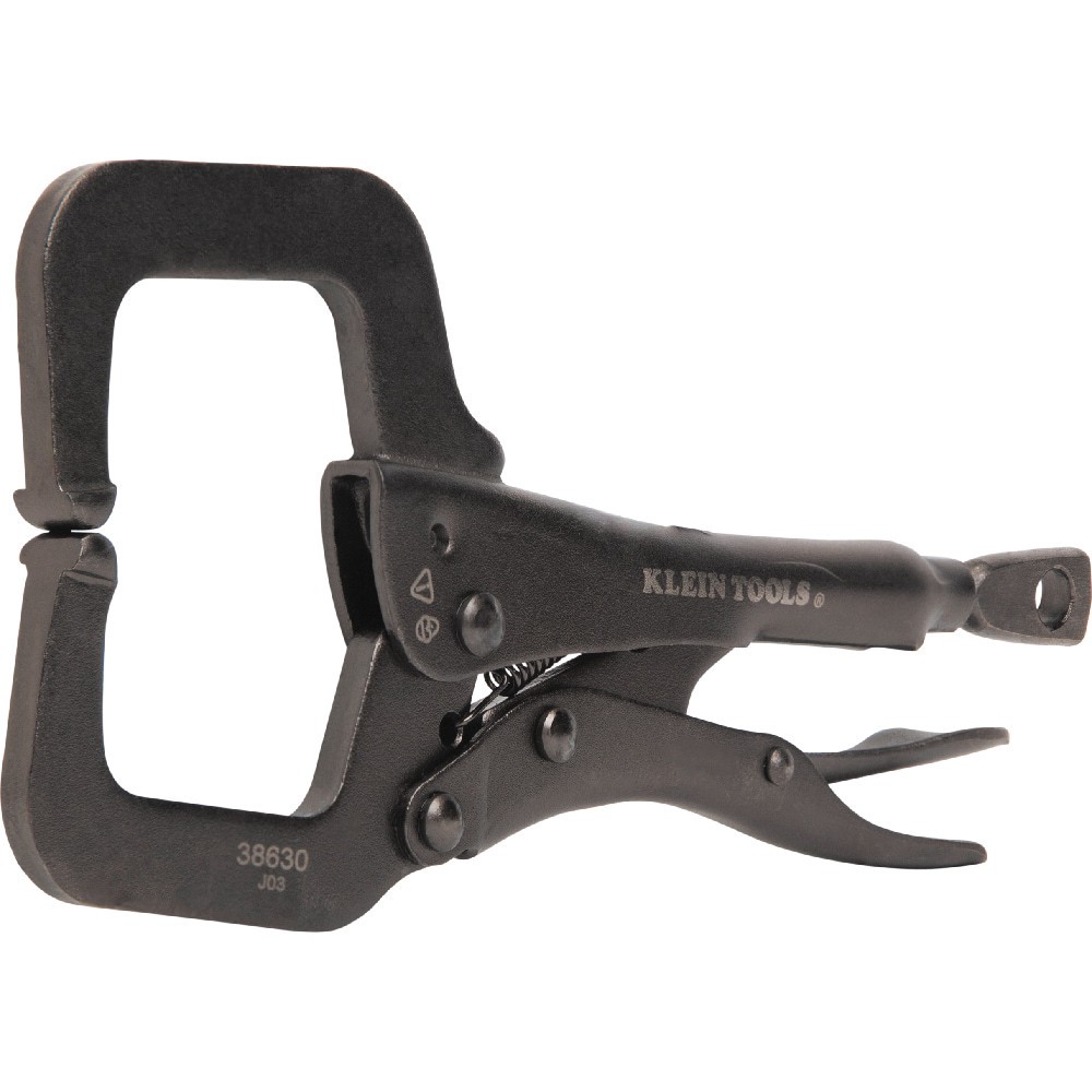 slide 3 of 6, Klein Tools C-Clamp Locking Pliers With Standard Jaws, 6-Inch, 1 ct