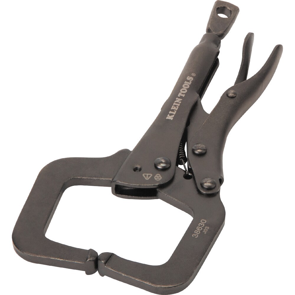 slide 4 of 6, Klein Tools C-Clamp Locking Pliers With Standard Jaws, 6-Inch, 1 ct