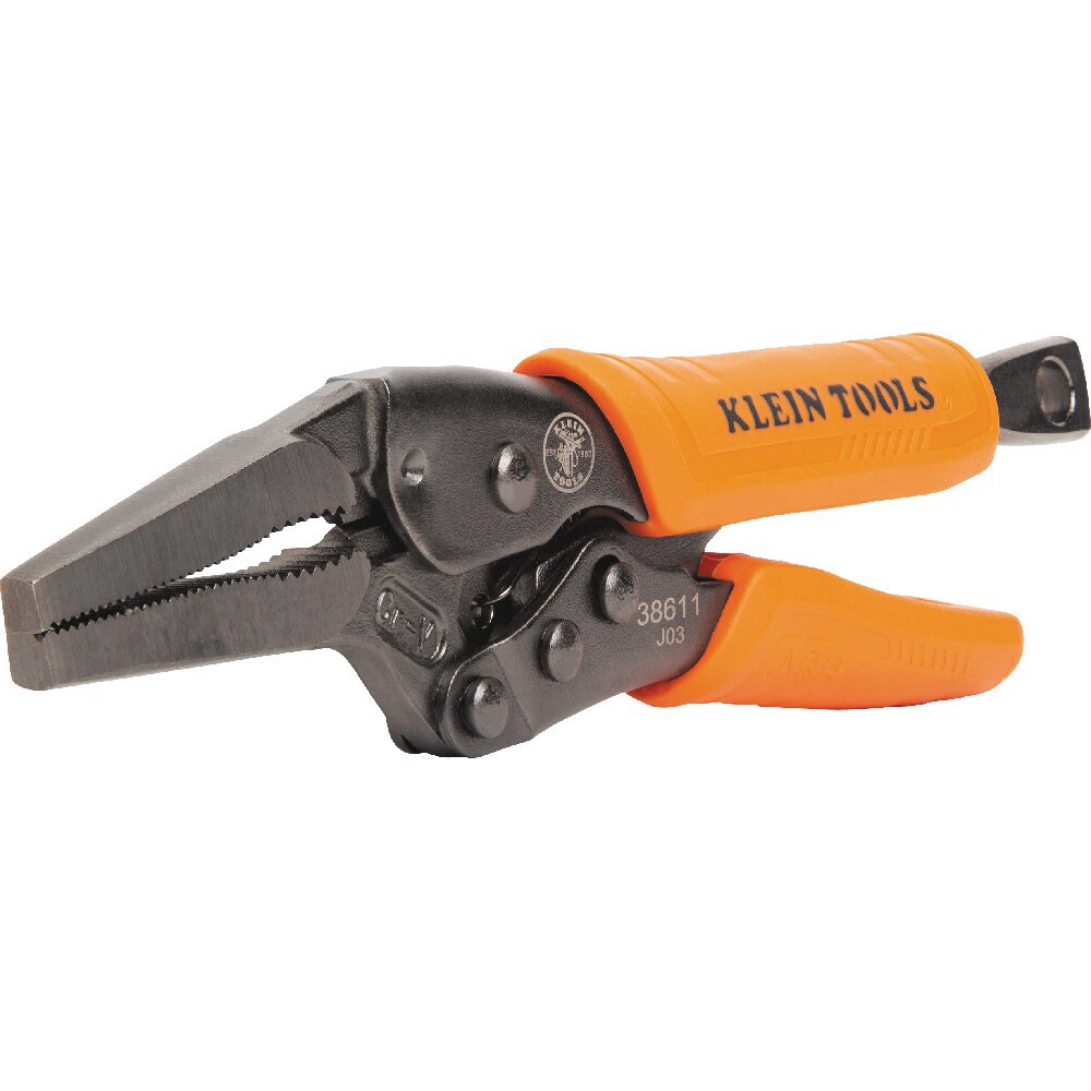 slide 5 of 6, Klein Tools Long Nose Locking Pliers, 6-Inch, 1 ct