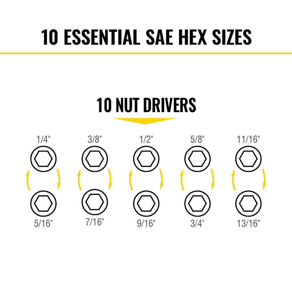 slide 4 of 6, Klein Tools KNECT Flip-10 Heavy Duty Flip Impact Socket Set, SAE, 8-Piece, 1 ct