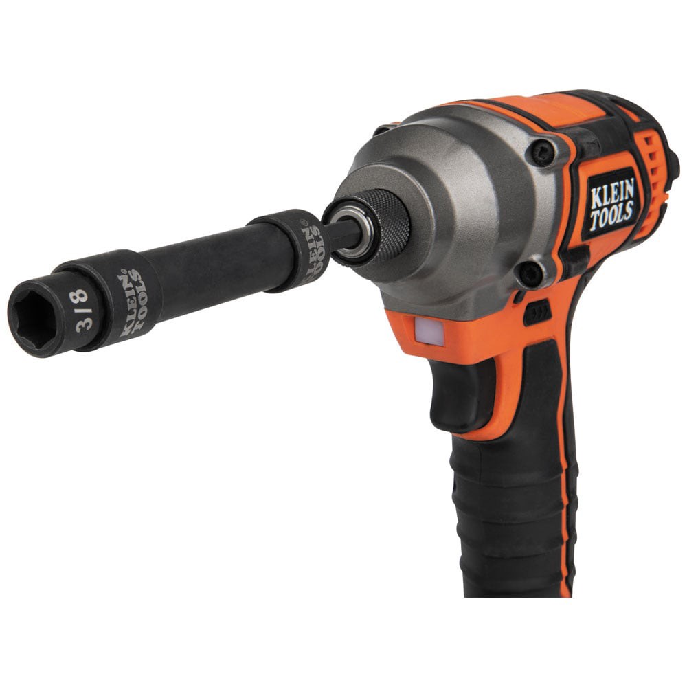 slide 4 of 6, Klein Tools KNECT 1/4-Inch Drive Impact-Rated Pass Through Socket Set, 32-Piece, 1 ct