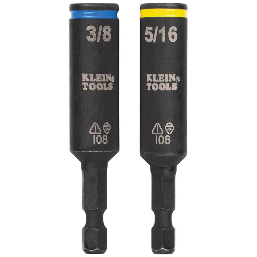 slide 4 of 6, Klein Tools 11-in-1 Impact-Rated Driver and Flip Socket Set, 2-Piece, 1 ct