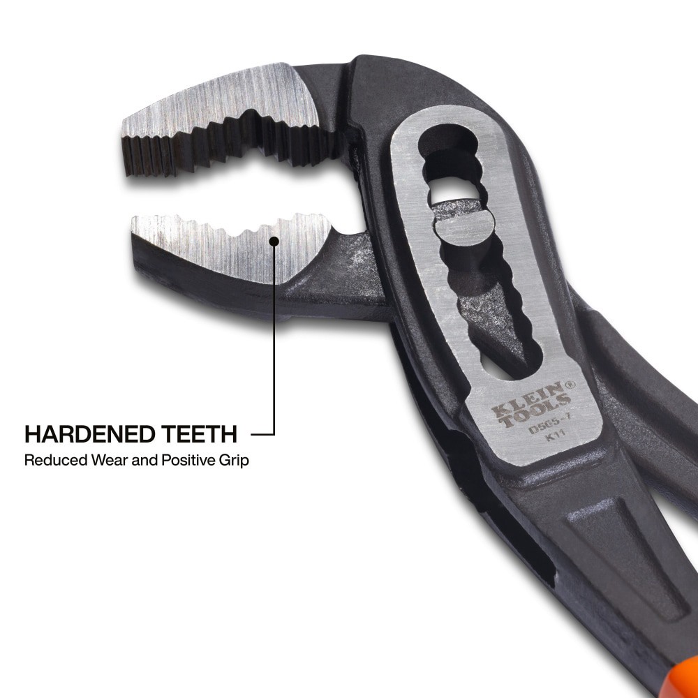 slide 4 of 4, Klein Tools Classic Klaw Pump Pliers, 7-Inch, 1 ct