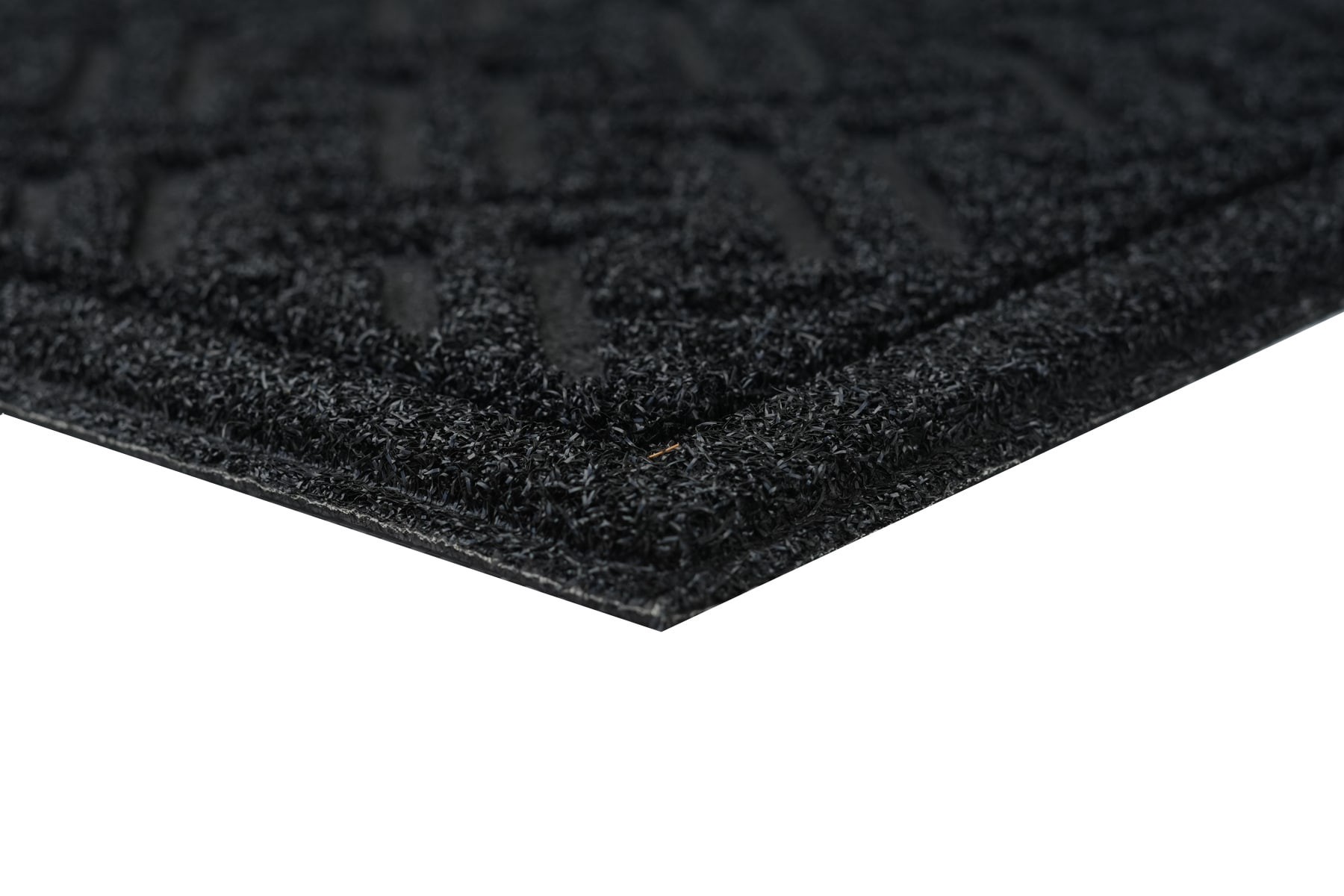 slide 4 of 6, Project Source 18-in x 30-in Charcoal Non-Slip Grip Indoor or outdoor Door Mat, 1 ct